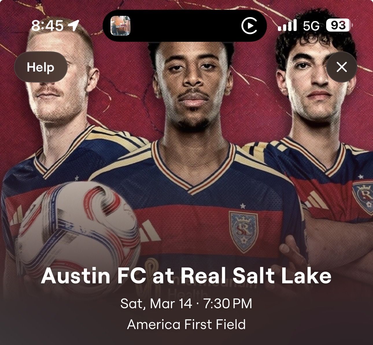 RSL vs AUSTIN FC **2 Tickets**