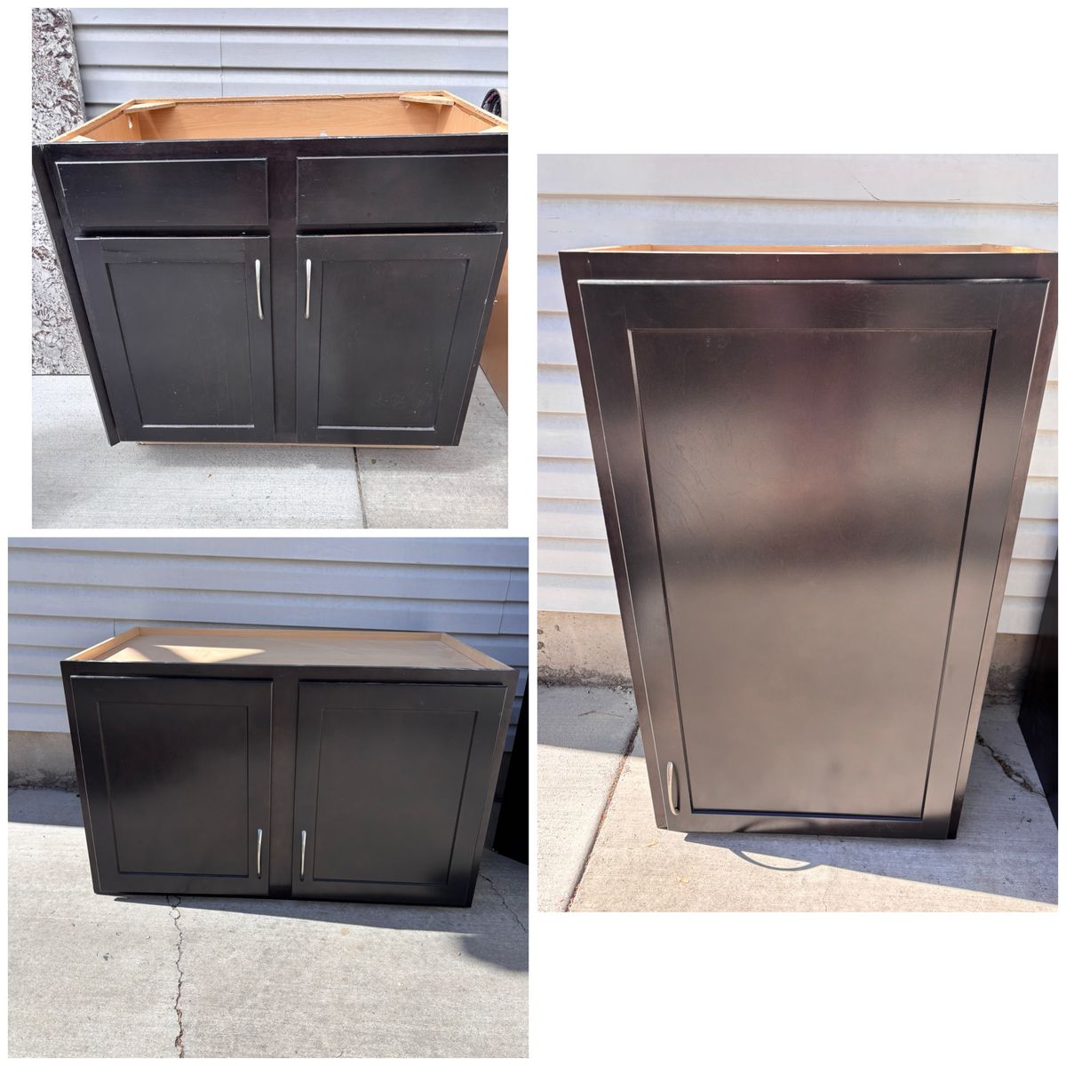 Set of cabinets uppers and base cabinet. See description