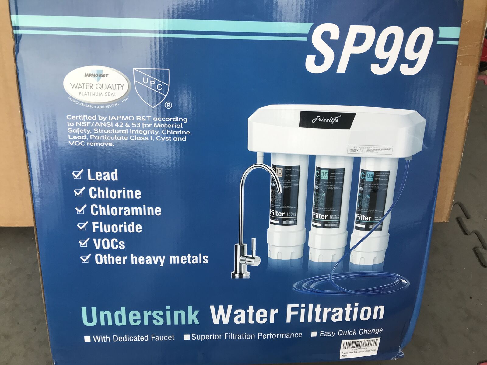 Under sink water filtration system complete set with Filters see photos for details