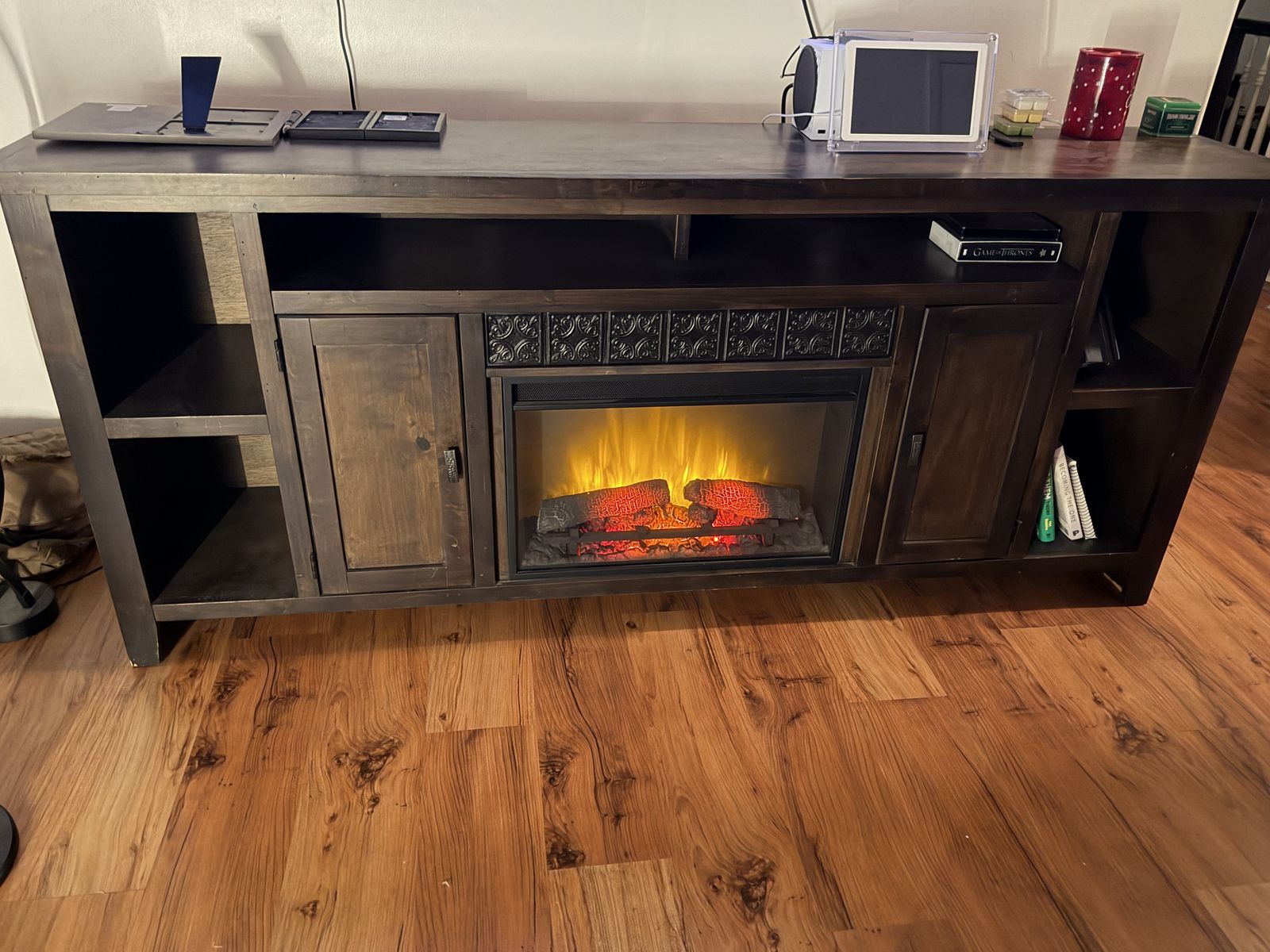 Entertainment Center With Fireplace-