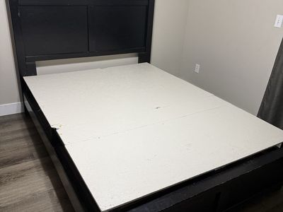 Queen Bed Frame and mattress
