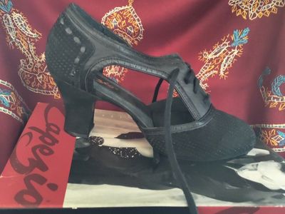Capezio BR58 2.5 Marissa Women's Black Character Dance Shoes Size 8M