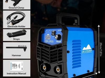MYWISH 200 Amp 110-Volt Electric (DC) Stick Welder ARC Welding Machine, IGBT Inverter MMA Portable Welder with IGBT Inv