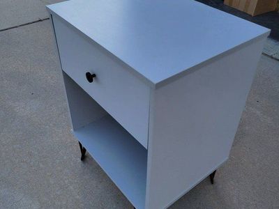 Grey side table / nightstand