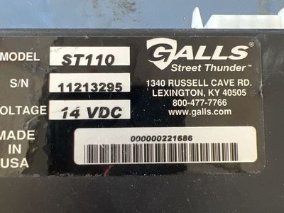 Galls Street Thunder ST110 Emergency Siren Controller with Feniex Triton Speaker