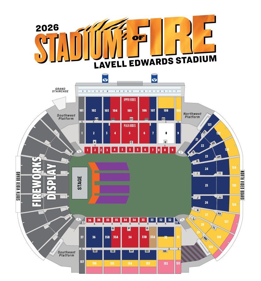 Close to stage? Stadium of Fire Brad Paisley July 4