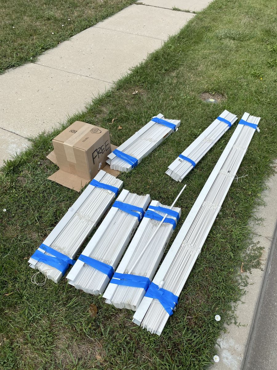 FREE blinds curb pick up various widths