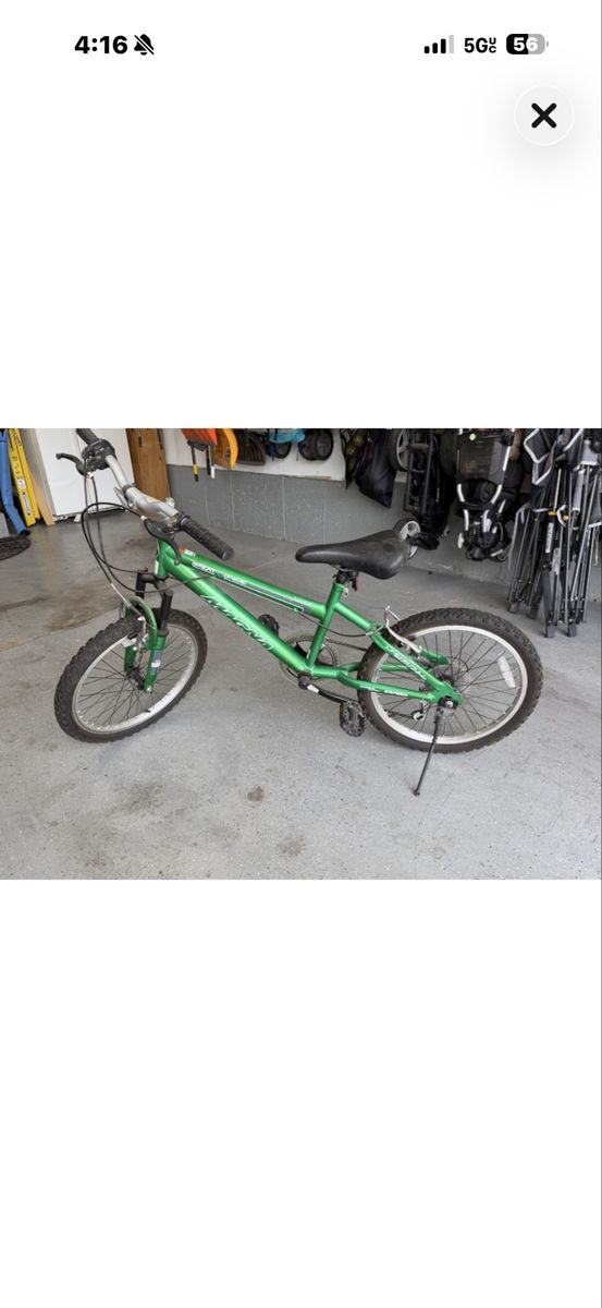 Magna Great Divide Kids 20" Hardtail Mountain Bike - Green
