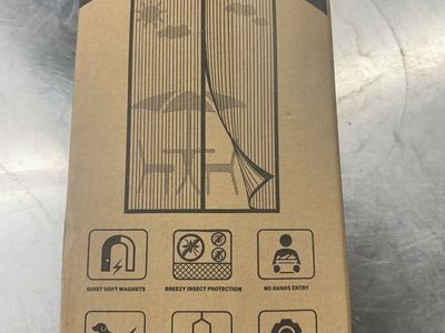 Mdavo Magnetic Screen Door Heavy Duty Mesh Bug Screen 38 x 82 Inch Black