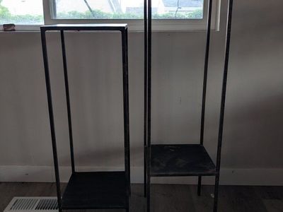 Heavy duty metal plant stands