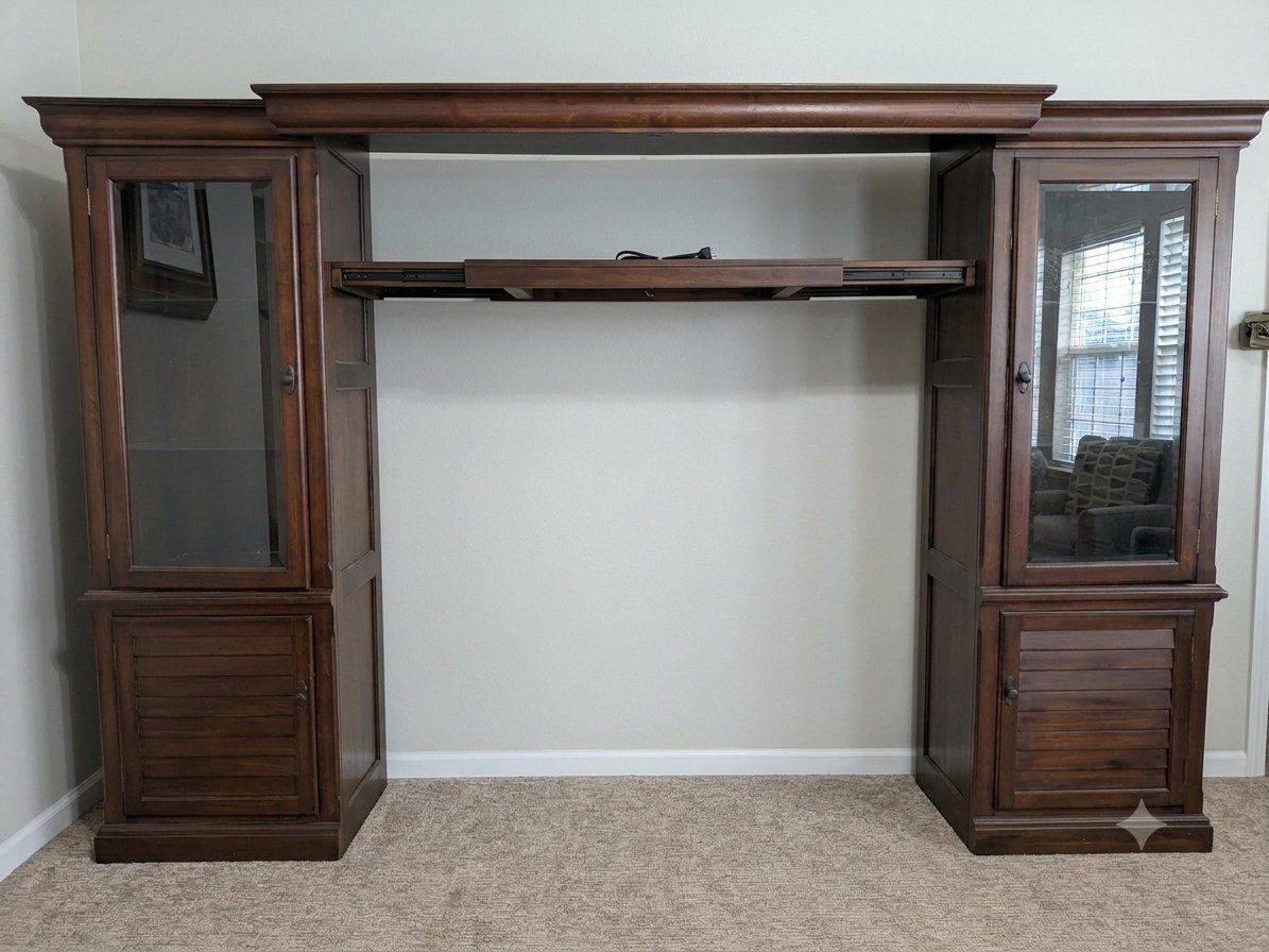 Large Wooden Entertainment Center
