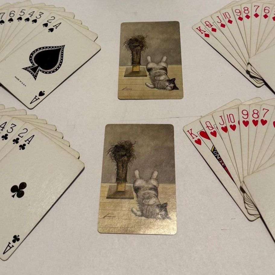 Vintage Cats Meow Playing Cards 1981 Complete Deck