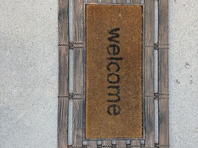Outside welcome rug