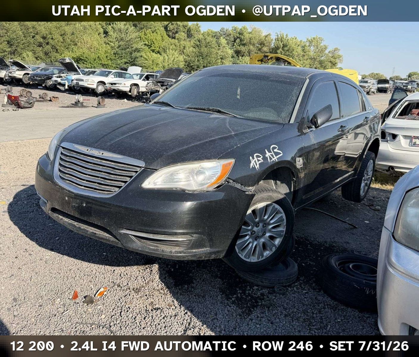Just In! 2012 Chrysler 200 Parts - UTPAP Ogden