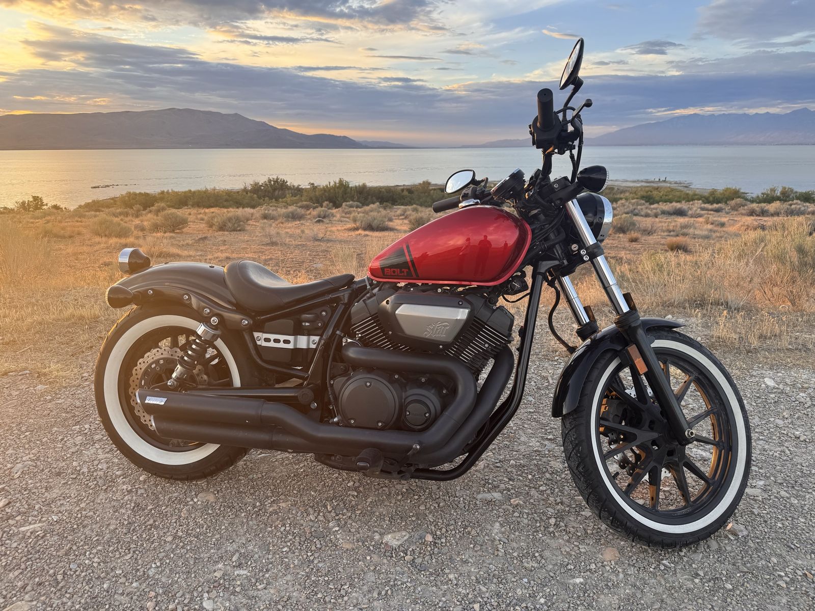2015 Yamaha Bolt R-Spec Motorcycle - Red, Vance & Hines Exhaust