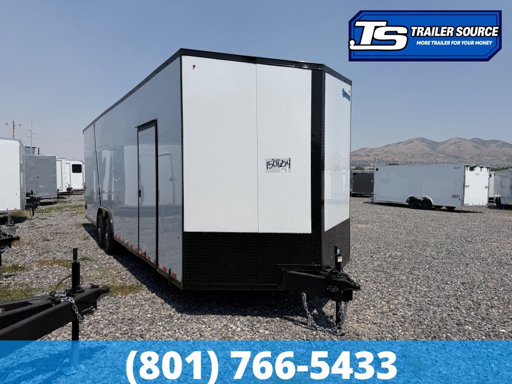 8.5x26 Look Element Elite Enclosed Car Hauler Trailer - 14K GVWR - .080 PolyCor, Alloy Wheels, Black Out Package, Finished