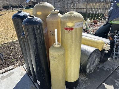 Huge Lot Of Water Softener Tanks, Valves, Fittings