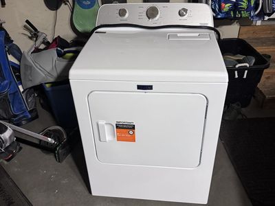 Maytag Electric Front-Load Clothes Dryer in White