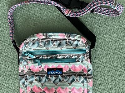 Kavu Multi-Pattern Crossbody Bag with Adjustable Rope Strap
