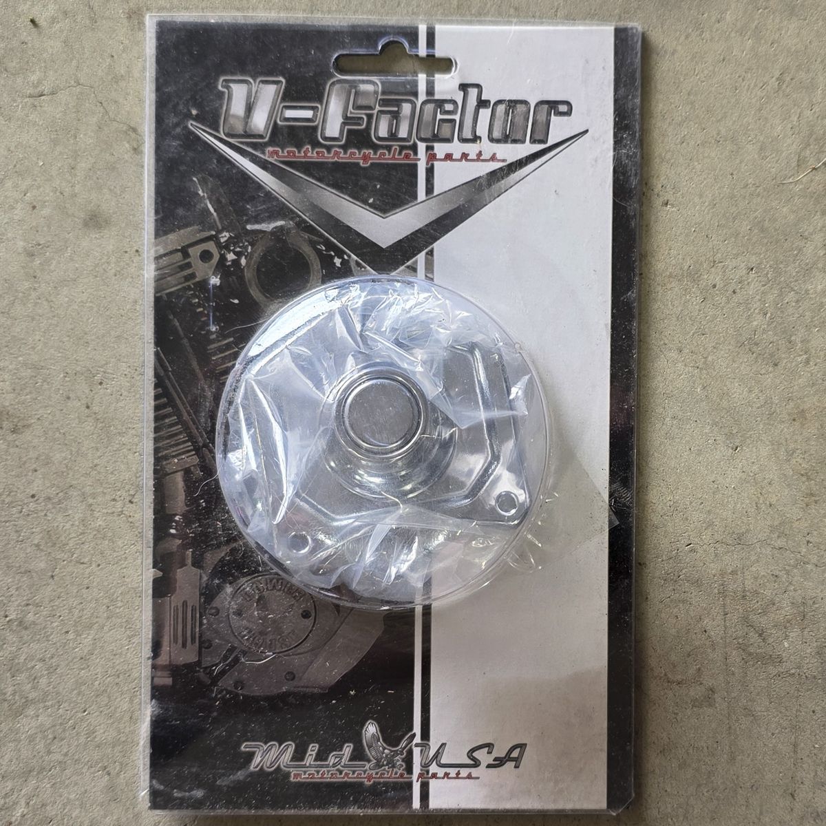 MID-USA V-Factor Solenoid Cover w/ Starter Button for HD Big Twin