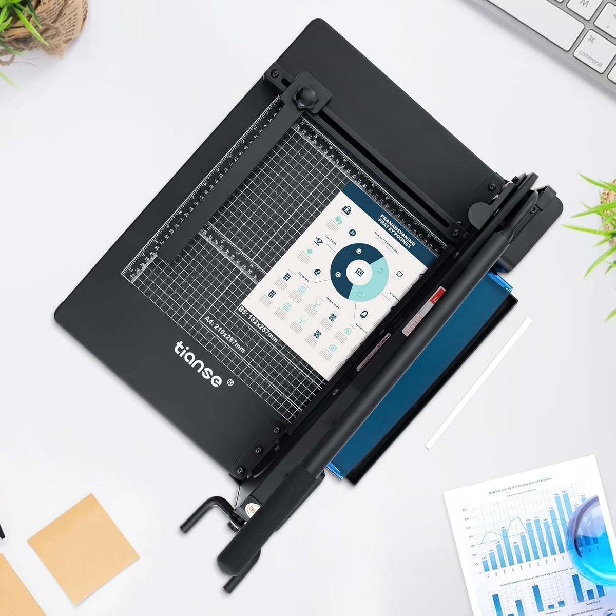 TIANSE Paper Cutter Guillotine