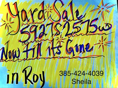 Yard Sale in Roy - Furniture, Baby Items, General Household Goods, Now Till It's Gone!