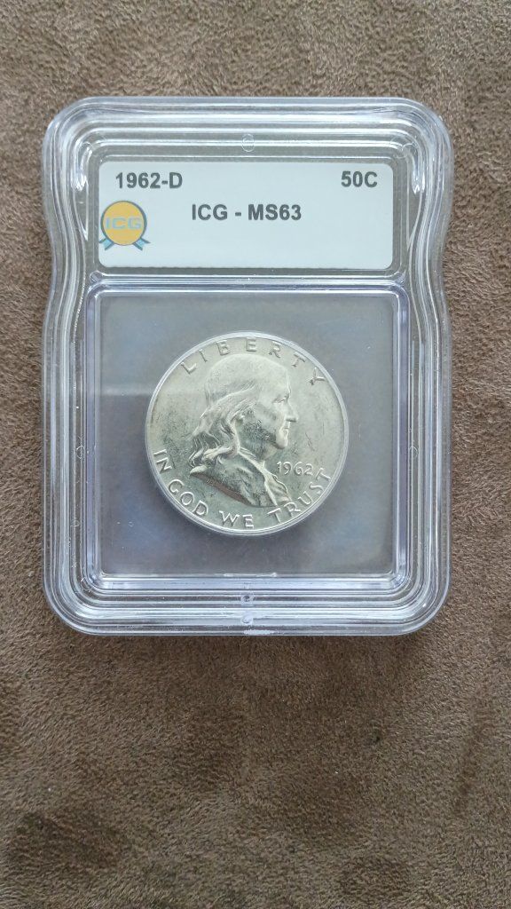 1962-D Franklin Half Dollar ICG MS63 - 50C Silver Coin