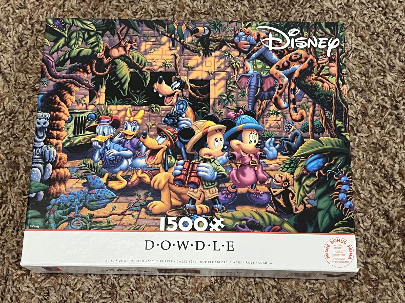 Dowdle Disney Mickey Jungle 1500 Piece Puzzle