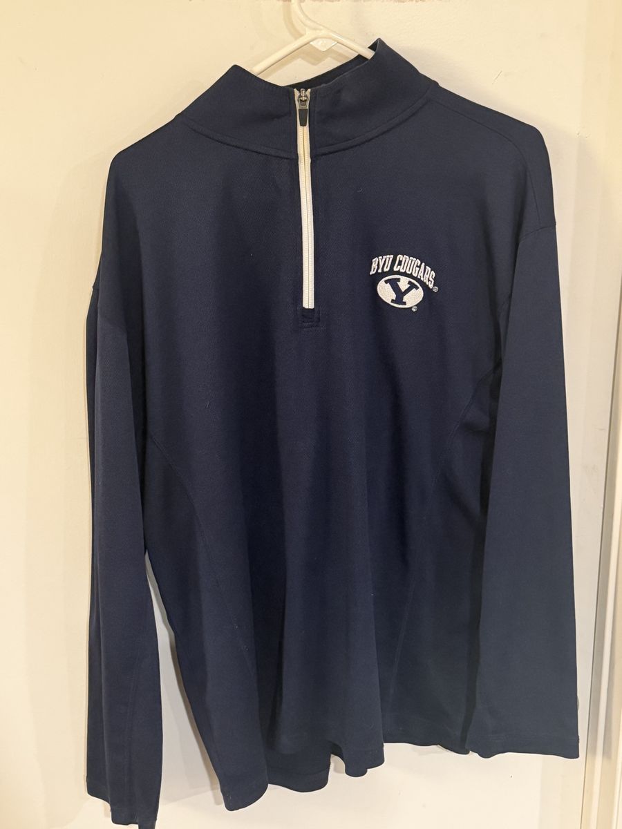BYU Cougars Quarter Zip Size L