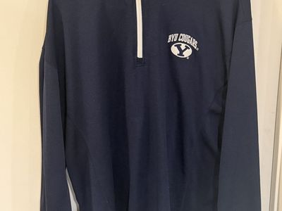 BYU Cougars Quarter Zip Size L