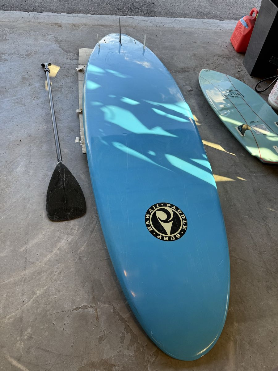 Hawaii Paddle Surf Stand Up Paddleboard (SUP) - Blue, With Paddle