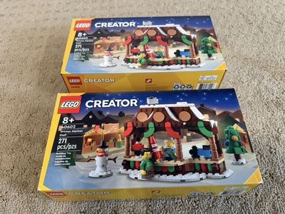 LEGO Creator Winter Market Stall 40602 Set of 2 New Sealed
