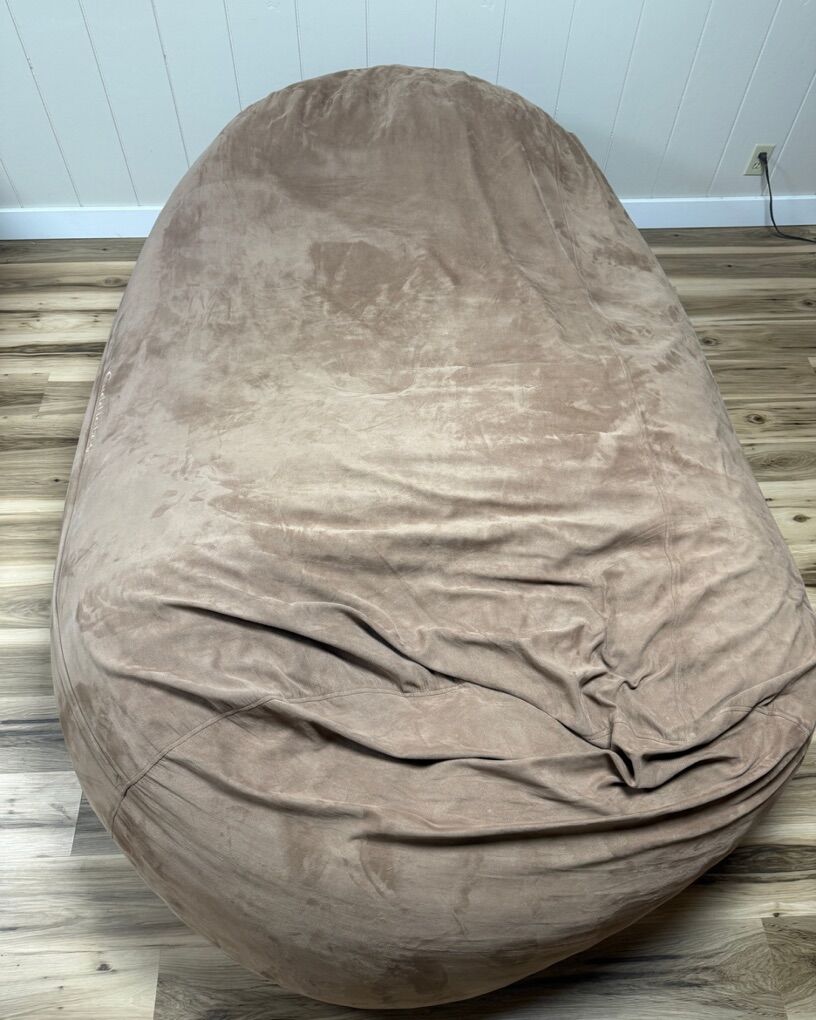 Cuddlebag 7.5' Tan Beanbag chair