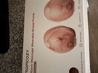 Momcozy Warm-Massage Wearable Breast Pump Wellness 1 - Long Battery, Milk Boost Mode