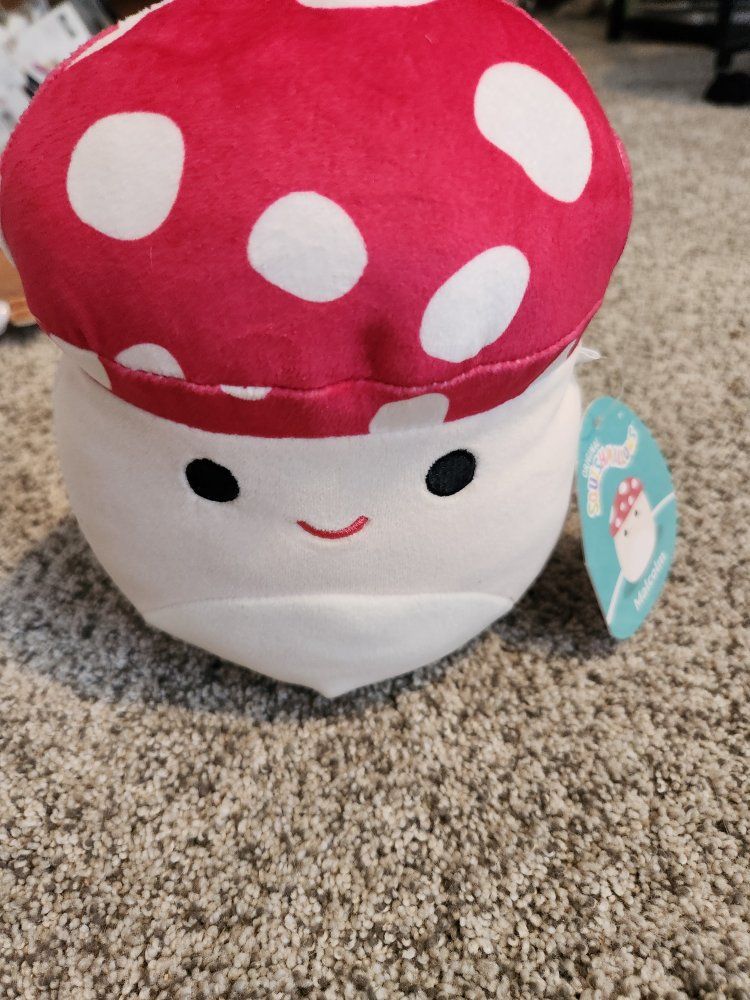 Squishmallows Malcolm the Mushroom 8-inch Plush Toy with Tags