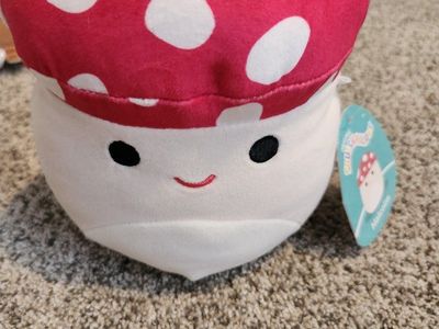 Squishmallows Malcolm the Mushroom 8-inch Plush Toy with Tags