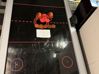 Air Hockey Table - Full Size Arcade Game with Electronic Scorer and Accessories