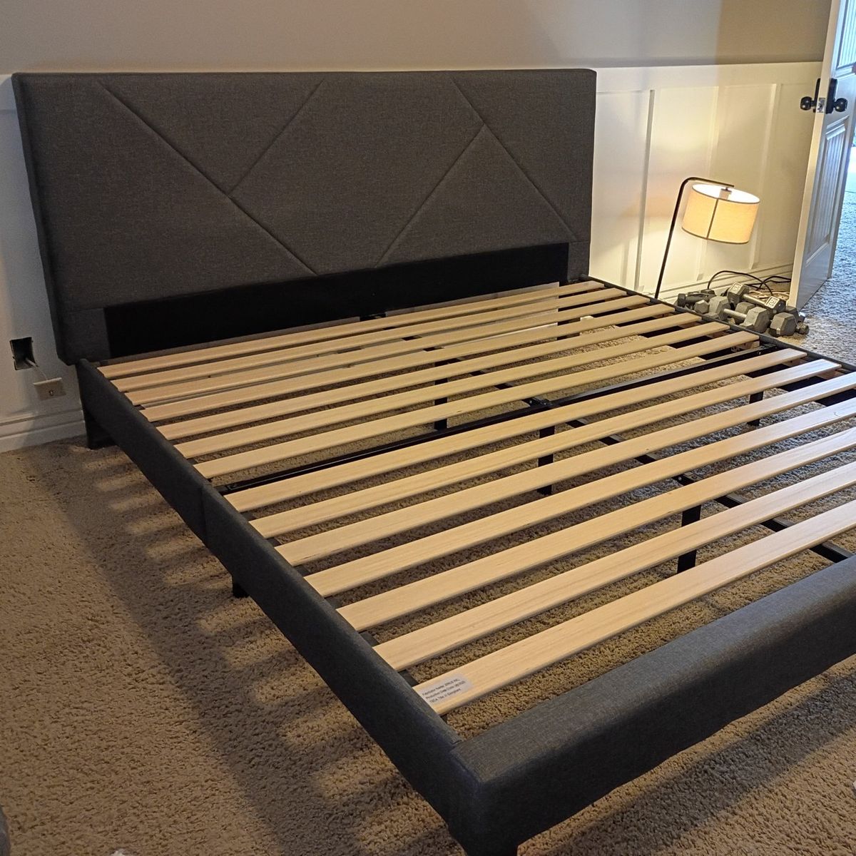 kind size bed frame and headboard