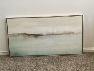 Modern framed art piece