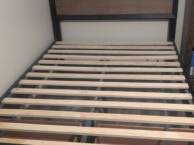 Full size storage bed