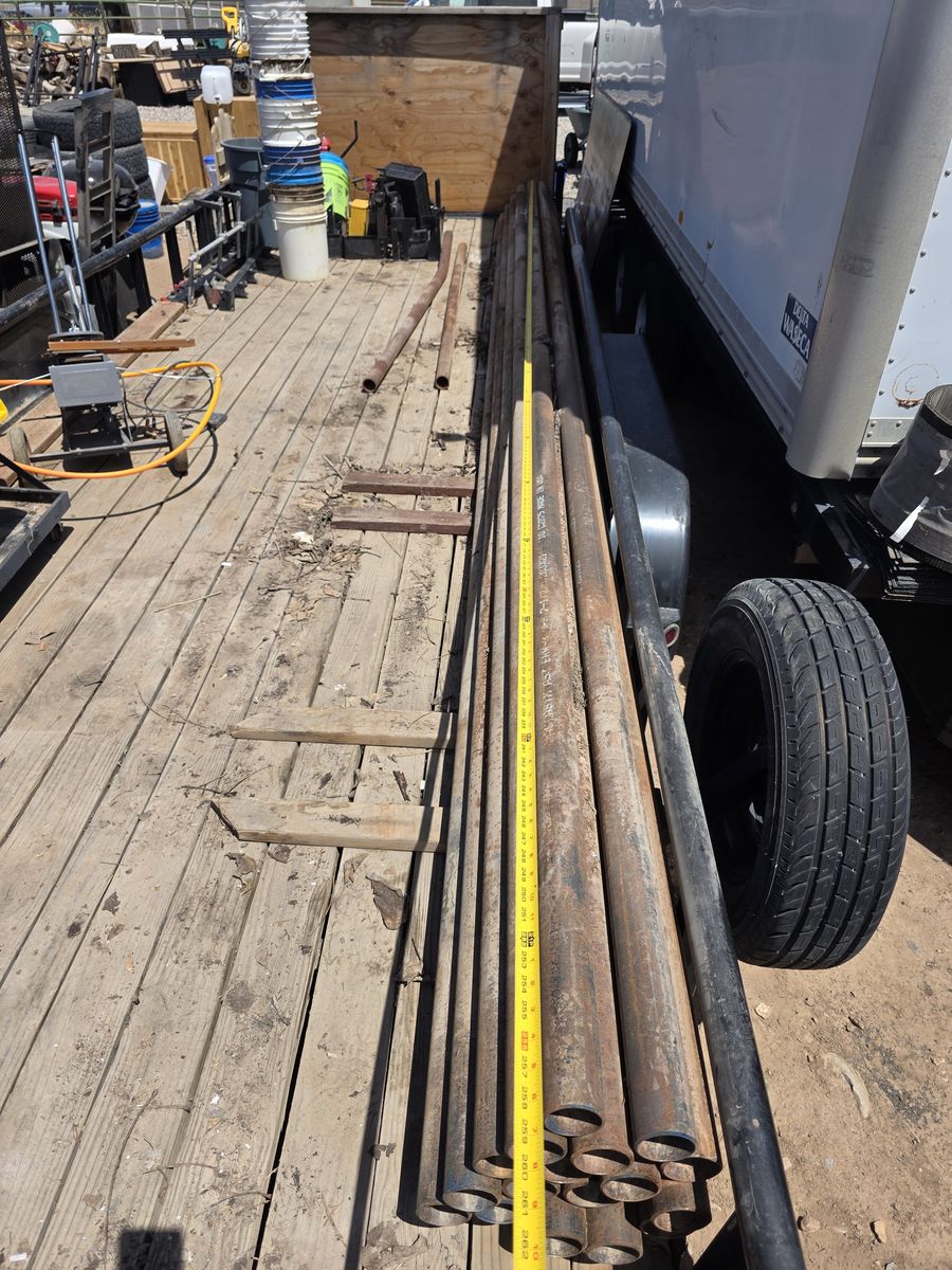 Steel fencing pipe