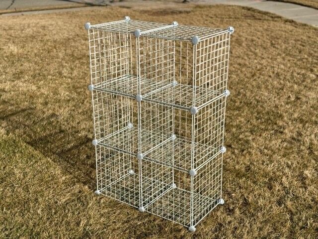 6-Cube Modular Wire Shelving