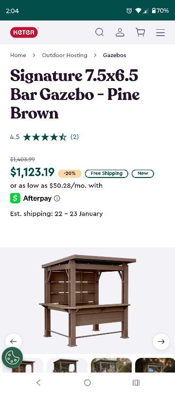 NEW Keter Bar Gazebo