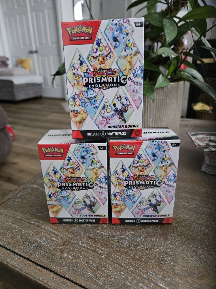 Pokemon TCG: Scarlet & Violet Prismatic Evolutions Booster Bundle (6 Packs) - New, Sealed