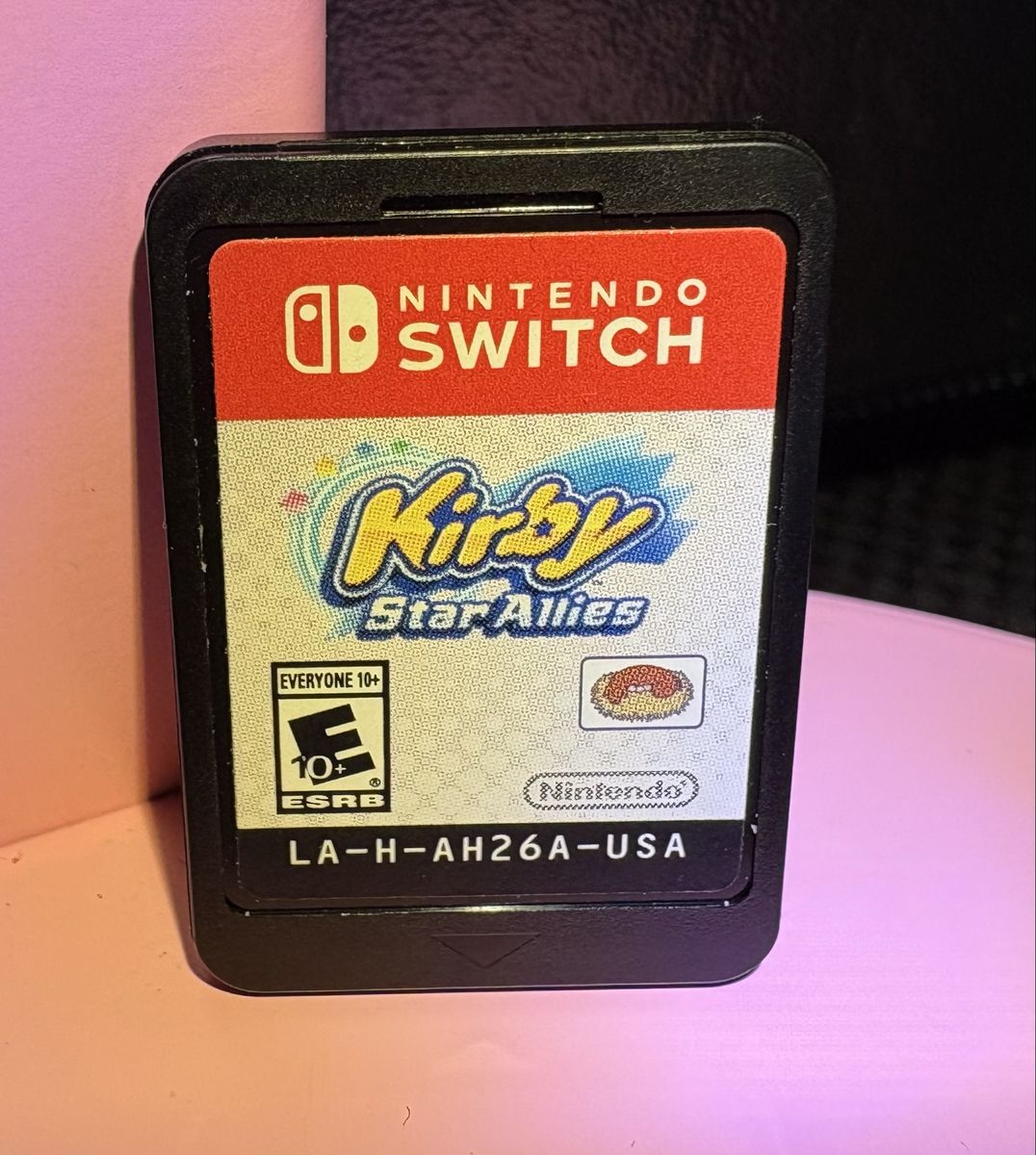 Nintendo Switch Kirby Star Allies Game Cartridge ESRB Everyone 10+