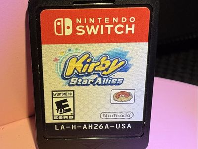 Nintendo Switch Kirby Star Allies Game Cartridge ESRB Everyone 10+