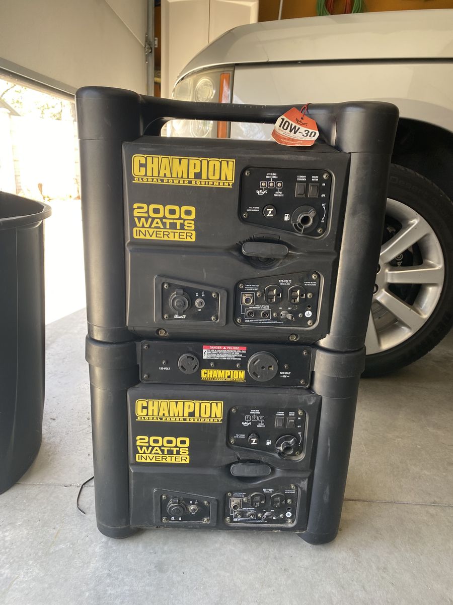 Champion dual inverter generators