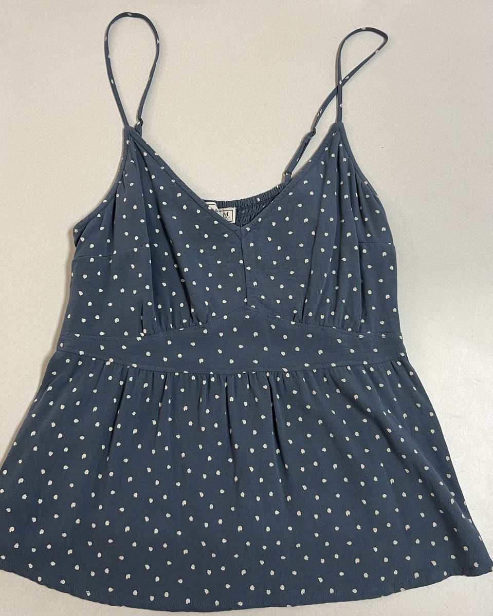 Blue Polka Dot Camisole (Abercrombie & Fitch) Size M