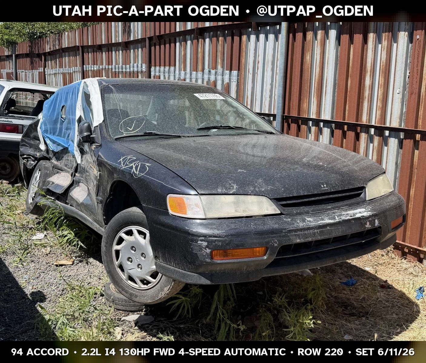 1994 Honda Accord Parts - UTPAP Ogden