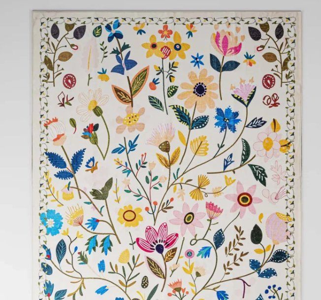 New 8ft by 10ft Large Floral Rug